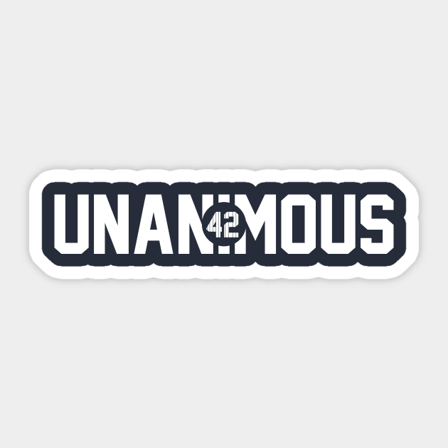 unanimous 42 Sticker by senomala